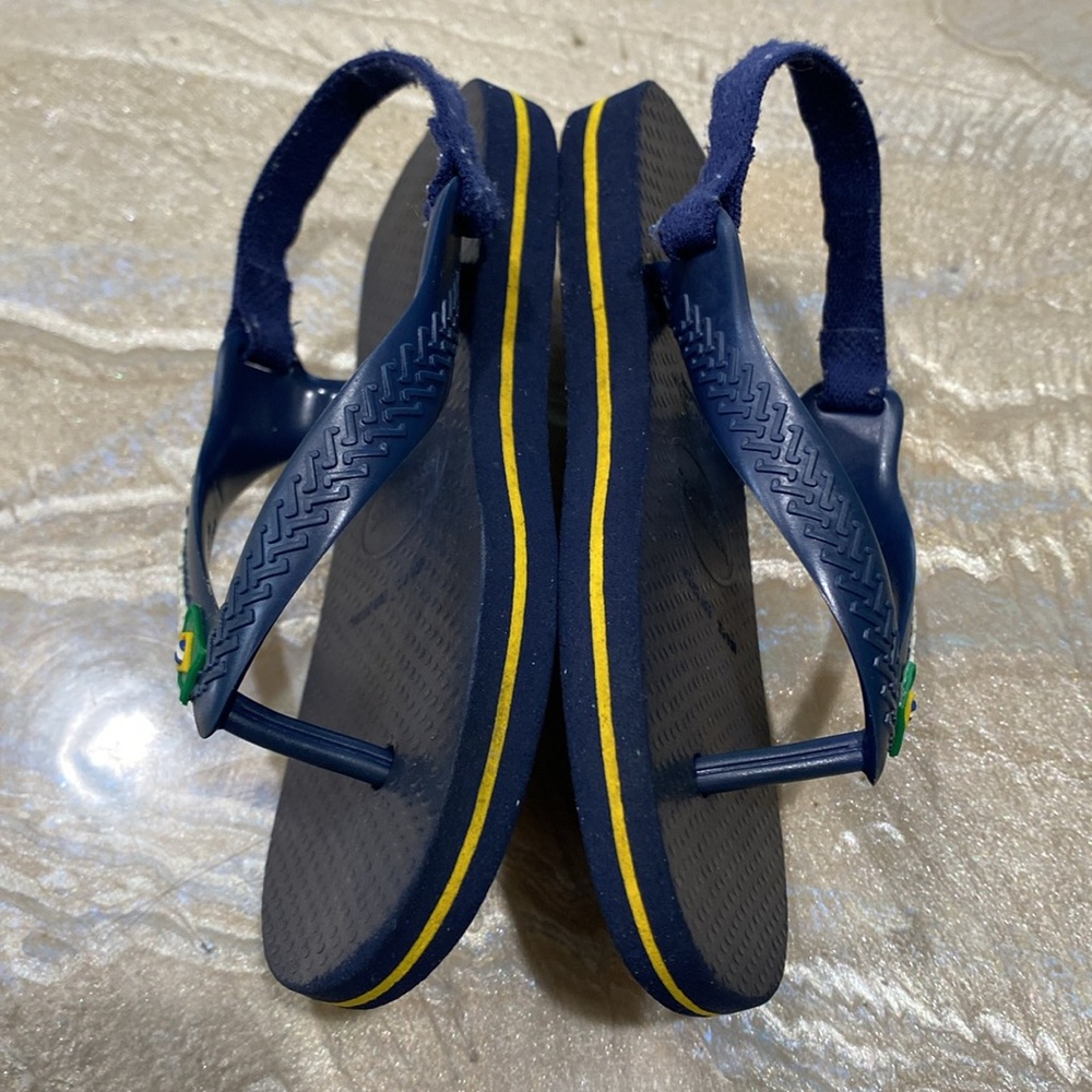 Havaianas Blue Flip Flops Baby Toddlers Boy Size USA 9C / 23-24 - Picture 3 of 11